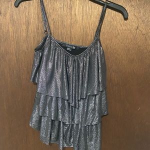 Metallic dressy top